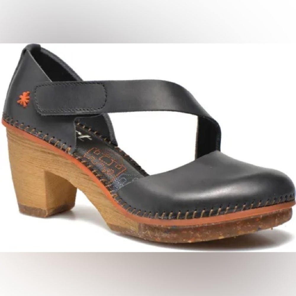 NWOT Art Amsterdam 301 Lucky Girl Leather Clogs